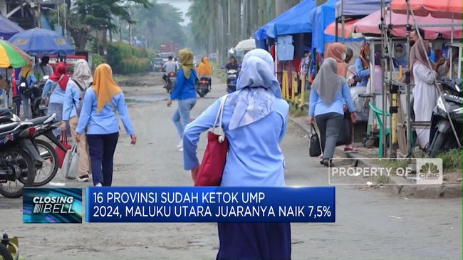 Kenaikan UMP 2024 di 16 Provinsi, Maluku Utara Mencatat Kenaikan 7,5%