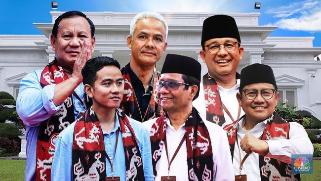 Anies, Ganjar, dan Prabowo Bersaing