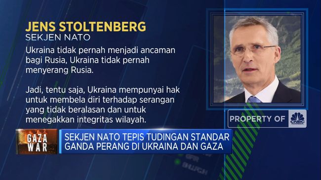 NATO Menolak Tuduhan Standar Ganda Terkait Perang di Ukraina & Gaza