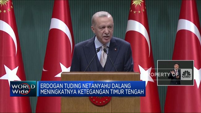 Presiden Turki Menuduh Netanyahu sebagai Dalang Eskalasi di Timur Tengah