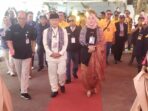 Dian-Tuti Daftar Cabup-Cawabup ke KPU Kuningan dengan Dikawal 7 Parpol