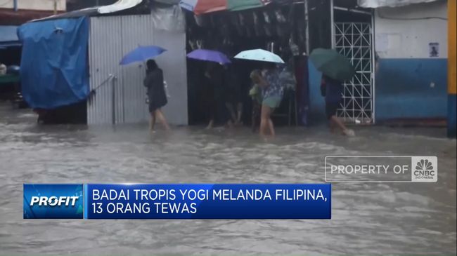 Badai Tropis Yogi Melanda Filipina, Menewaskan 13 Orang