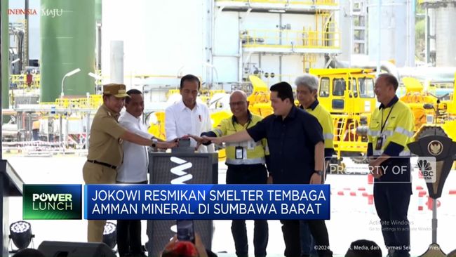 Jokowi Mengesahkan Pembangunan Smelter Tembaga Amman Mineral di Sumbawa Barat