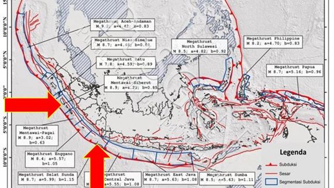 BMKG Mengungkap Gempa Megathrust di Indonesia Akan Terjadi, Zona Merah Harus Diwaspadai