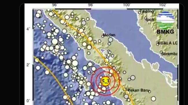 Pesisir Barat Sumatra Dilanda Gempa Magnitudo M5,3 Menurut BMKG: Apa yang Menyebabkannya?